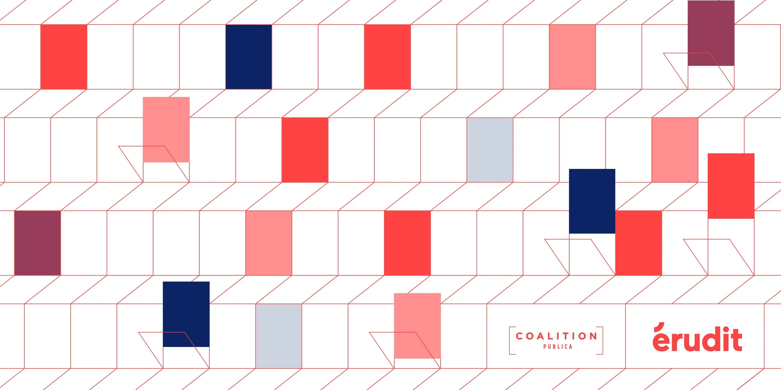 Red and blue rectangles in a grid, against a white background. With Coalition Publica logo in the bottom right.
