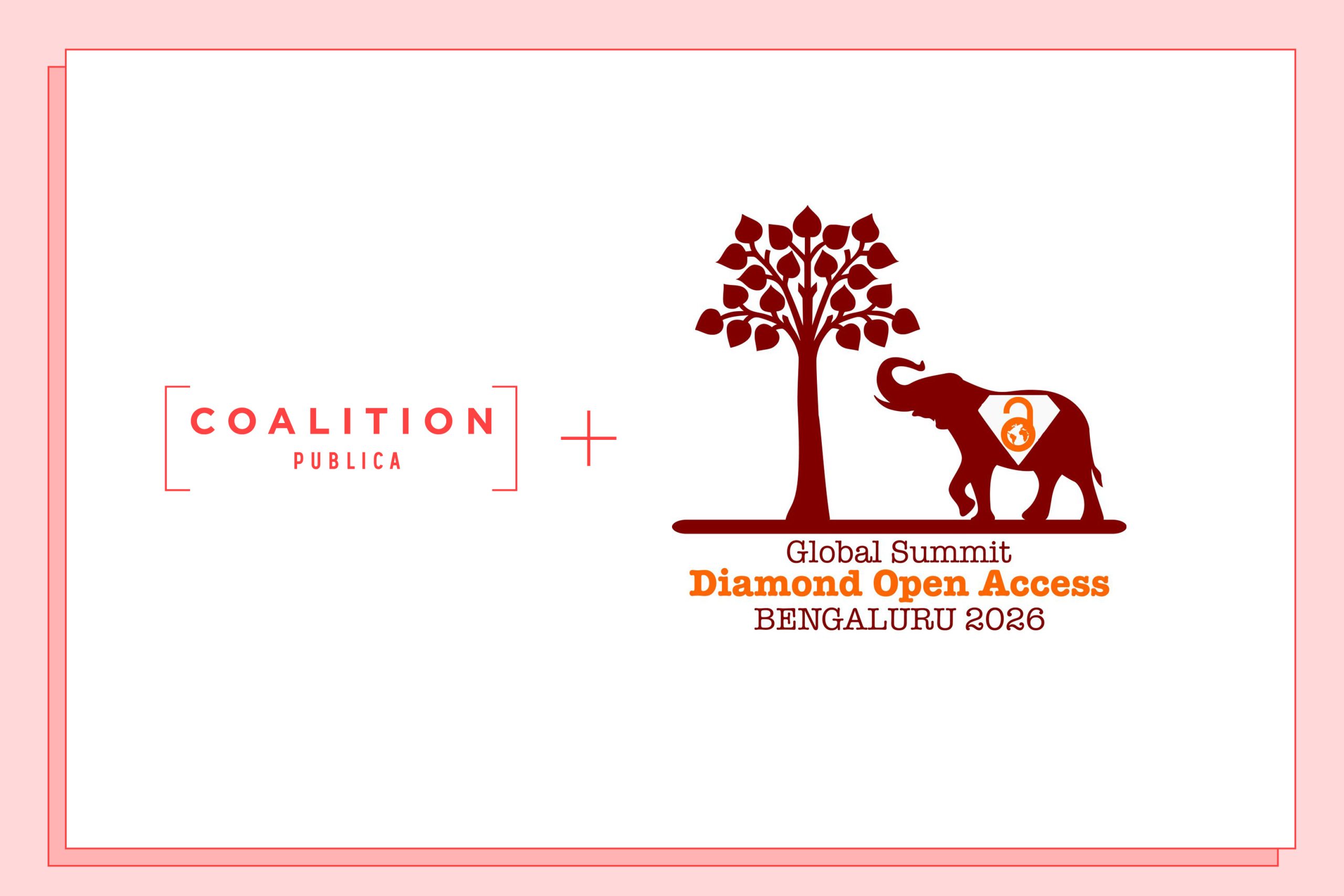 Logos of Coalition Publica and the 3rd Global Summit on Diamond Open Access